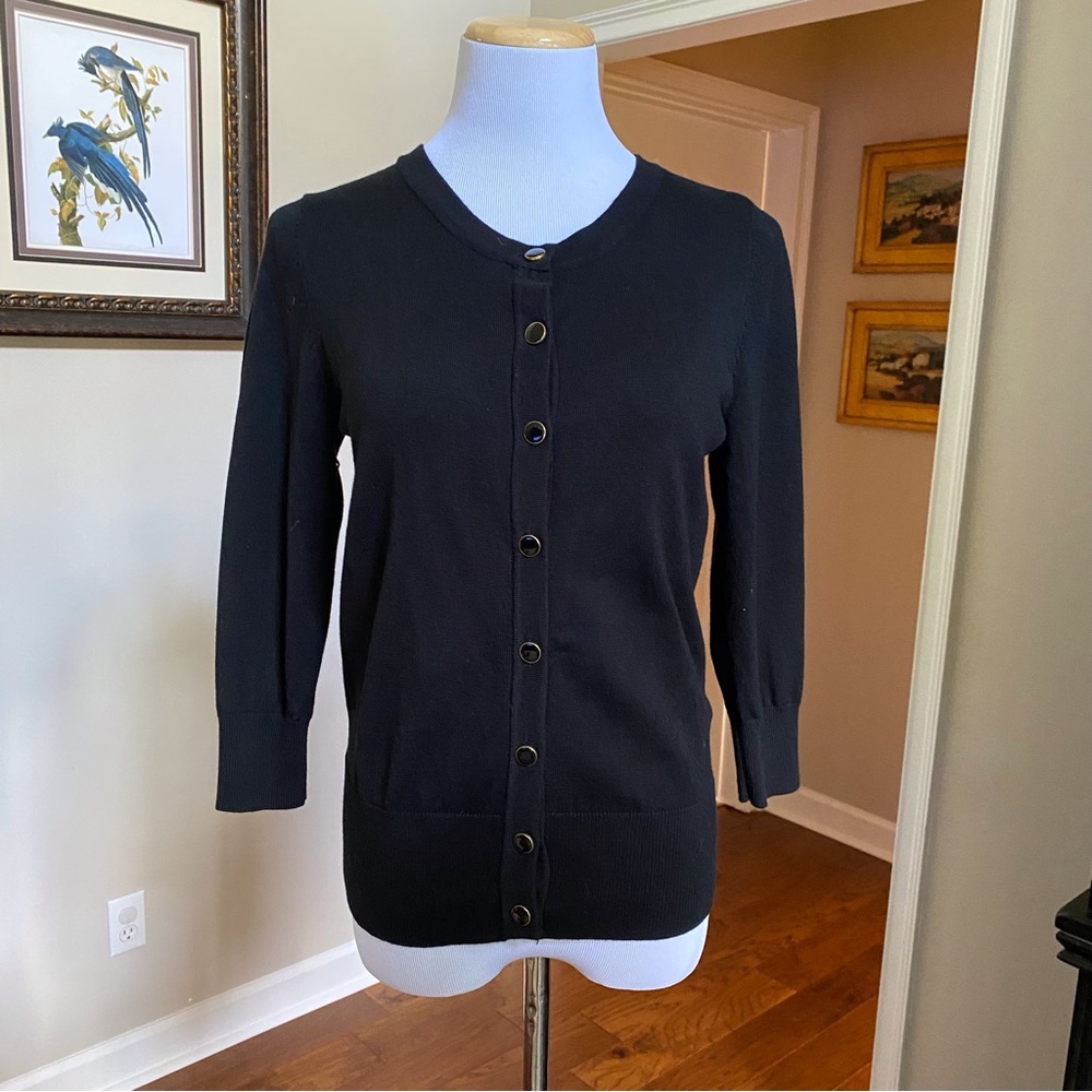 Premise Black 3/4 Sleeve Cardigan M